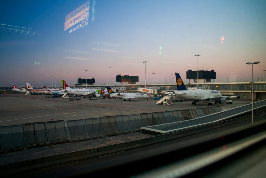 Image of planes grounded